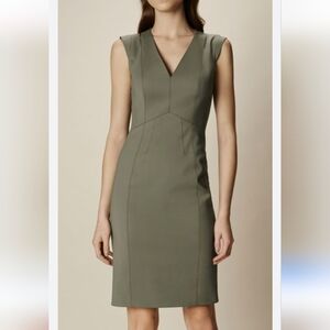 Karen Millen Midi Bodycon Dress Green size 12 NWOT